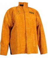 Schweisserjacke aus leichtem Leder und feuerbest�ndig in den Gr. M/L/XL