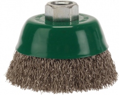 Topfbrste M14 Stahl gewellt 65mm Drahtstrke 0,50mm