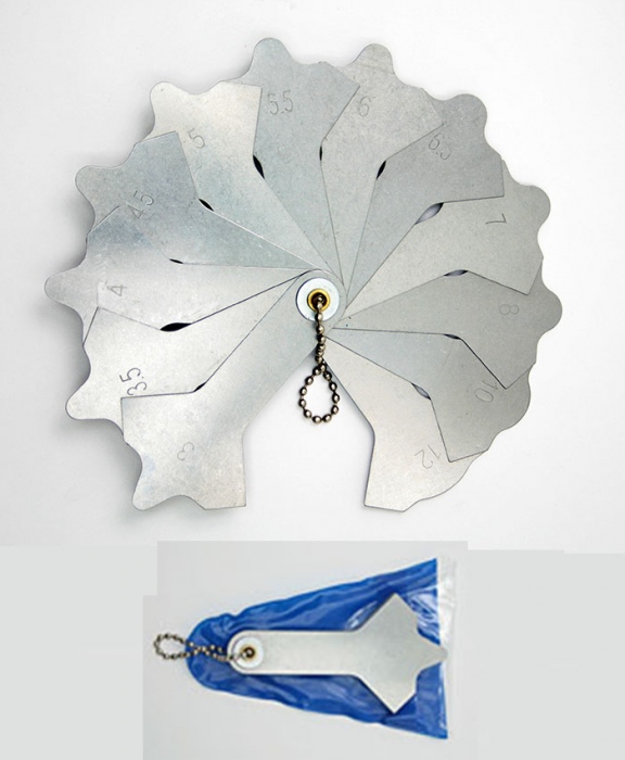 Schweinaht Fcherlehre fr 90 Ecken 3-12mm