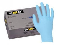 Nitril Einmalhandschuhe "texxor" Gr. M          1 Pkg=100 Stk.