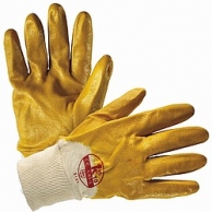 Ultralite Nitrilhandschuhe mit Strickbund gelb