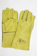 Schweisserhandschuh Spaltleder gelb gef�ttert Gr. 10   L�nge: 35cm