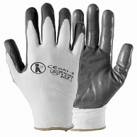 Black Star 7 Polyamid Nitril Handschuh   Bund: wei
