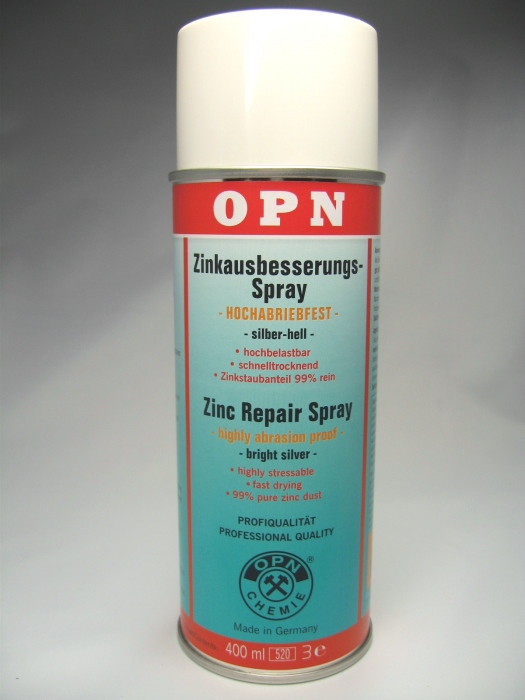 Zinkausbesserungsspray silber-hell "abriebfest"