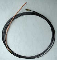 Kombiseele schwarz 1,0-1,2mm 5,0m + Cu Spirale