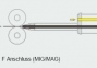 MIG/MAG Schweibrenner ALR2300/4,5m Fro ZA
